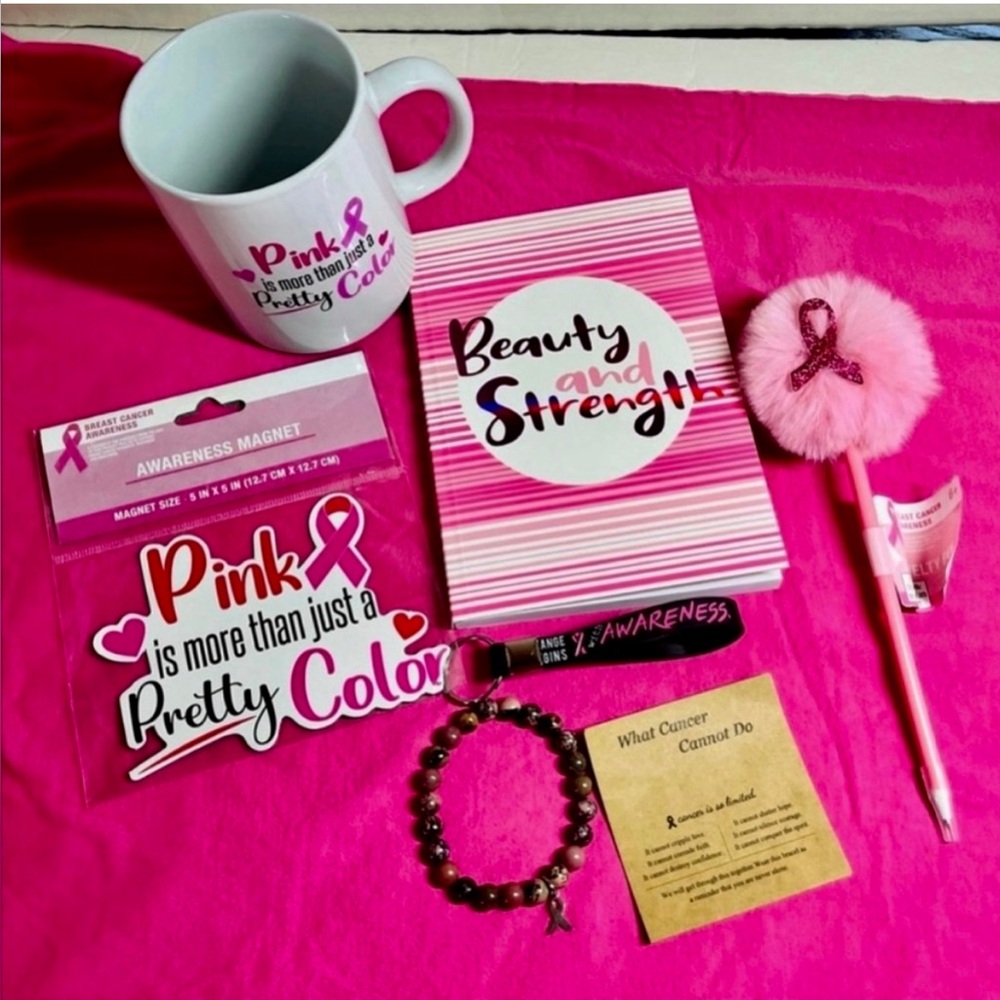 (BRAND NEW) BUNDLE - PINK BREAST CANCER AWARENESS ITEMS (GREAT FOR SELF OR GIFT)